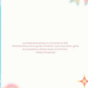 Everything $20 or less!